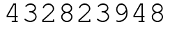 Число 432823948.