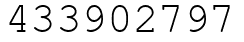 Число 433902797.