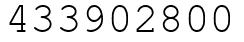 Число 433902800.
