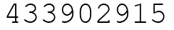 Число 433902915.