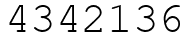 Число 4342136.
