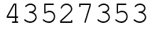 Число 43527353.