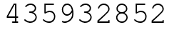 Число 435932852.