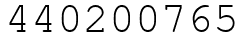 Число 440200765.
