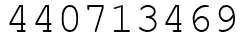 Число 440713469.