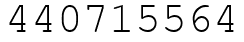 Число 440715564.