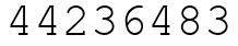 Число 44236483.