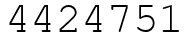 Число 4424751.