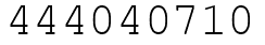 Число 444040710.