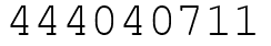 Число 444040711.