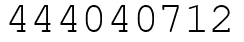 Число 444040712.