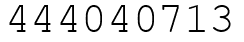 Число 444040713.