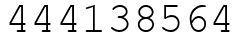 Число 444138564.
