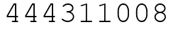 Число 444311008.