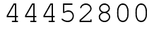 Число 44452800.