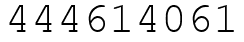 Число 444614061.