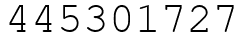 Число 445301727.