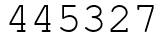 Число 445327.