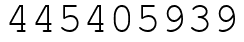 Число 445405939.