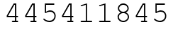 Число 445411845.