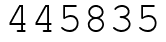 Число 445835.