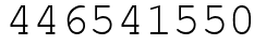 Число 446541550.