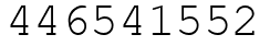 Число 446541552.