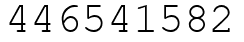 Число 446541582.