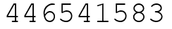 Число 446541583.