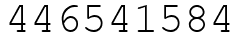 Число 446541584.