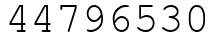 Число 44796530.