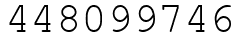 Число 448099746.