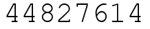 Число 44827614.