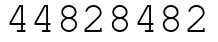 Число 44828482.