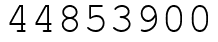 Число 44853900.