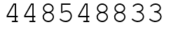 Число 448548833.
