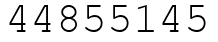 Число 44855145.