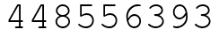 Число 448556393.