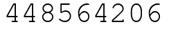 Число 448564206.