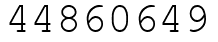 Число 44860649.