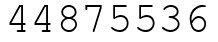 Число 44875536.