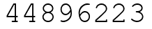 Число 44896223.