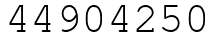 Число 44904250.