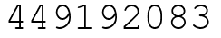 Число 449192083.