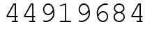 Число 44919684.