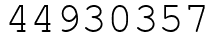 Число 44930357.