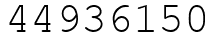 Число 44936150.