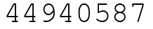 Число 44940587.