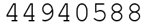 Число 44940588.