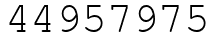 Число 44957975.